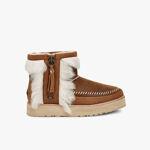 Ugg Fluff Punk Women Classic Boots Brown (4183VYRDP)